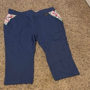 Matilda Jane Navy Pants with Floral Pockets